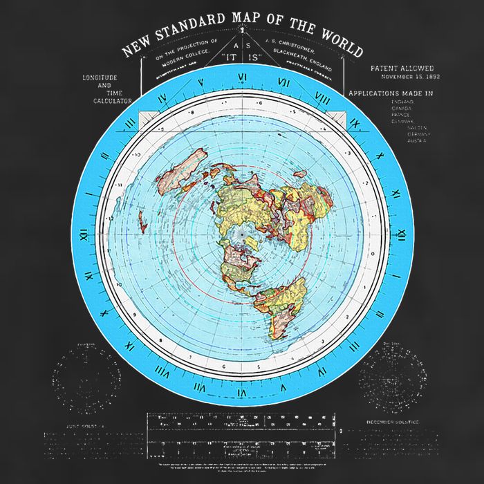 Gleason Flat Earth Map Blue Flat Earth Map Flat Earth Adult Drive Performance Visor