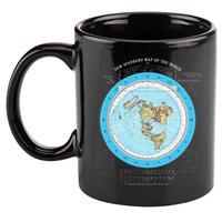 Gleason Flat Earth Map Blue Flat Earth Map Flat Earth 11oz C Handle Ceramic Mug