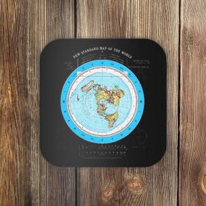 Gleason Flat Earth Map Blue Flat Earth Map Flat Earth Coaster