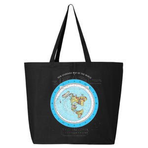 Gleason Flat Earth Map Blue Flat Earth Map Flat Earth 25L Jumbo Tote