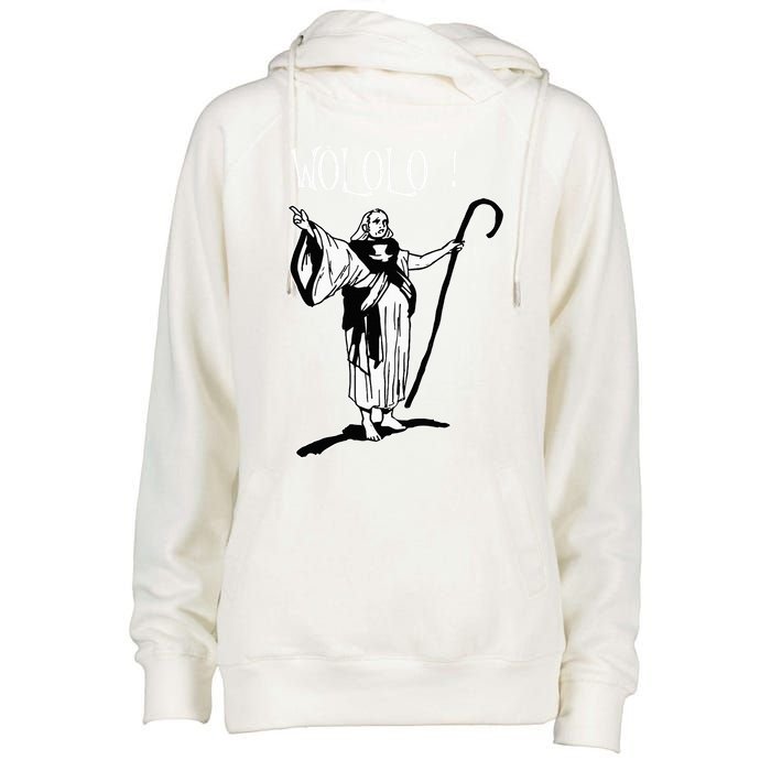 Geek For Empire Game Fans Monk Age Wololo Womens Funnel Neck Pullover Hood