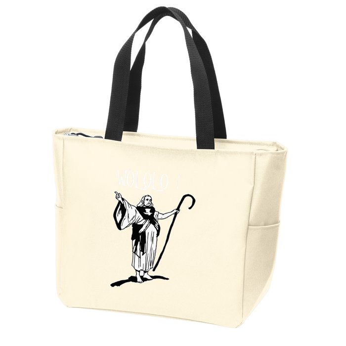 Geek For Empire Game Fans Monk Age Wololo Zip Tote Bag