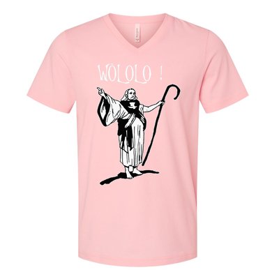 Geek For Empire Game Fans Monk Age Wololo V-Neck T-Shirt