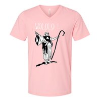 Geek For Empire Game Fans Monk Age Wololo V-Neck T-Shirt