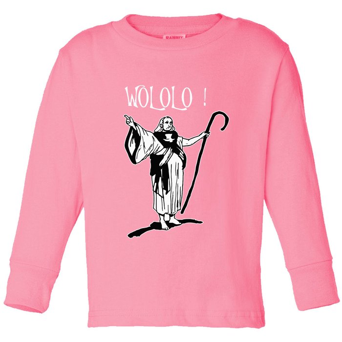 Geek For Empire Game Fans Monk Age Wololo Toddler Long Sleeve Shirt