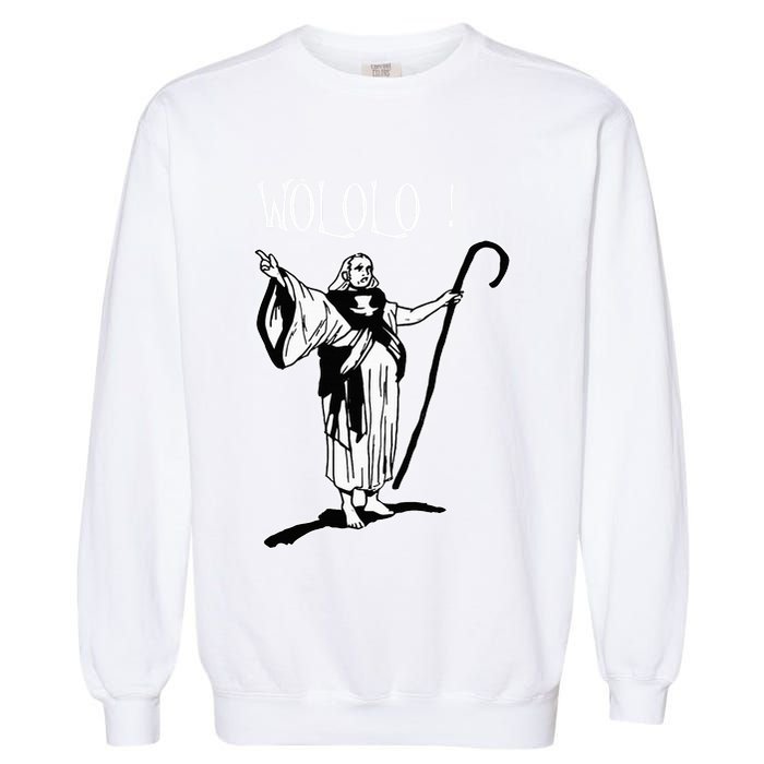 Geek For Empire Game Fans Monk Age Wololo Garment-Dyed Sweatshirt