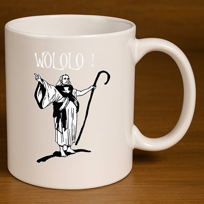 Geek For Empire Game Fans Monk Age Wololo 11oz C Handle Ceramic Mug