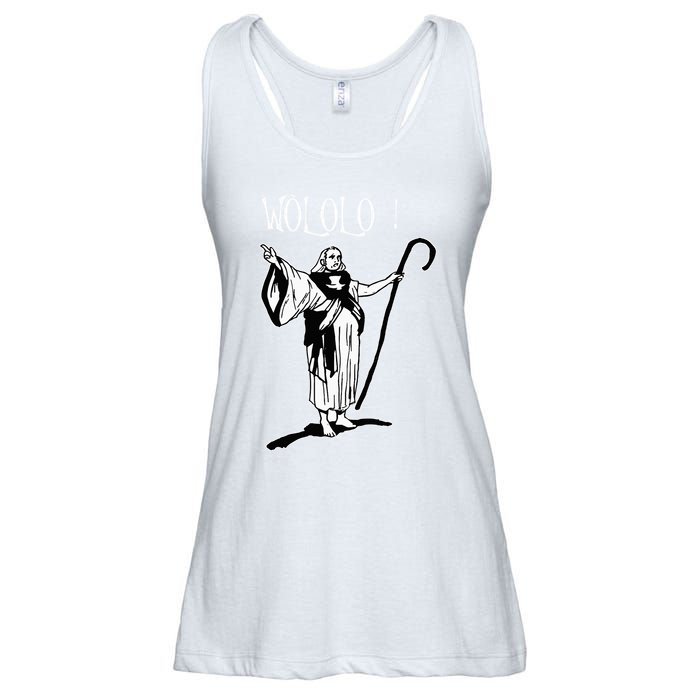 Geek For Empire Game Fans Monk Age Wololo Ladies Essential Flowy Tank