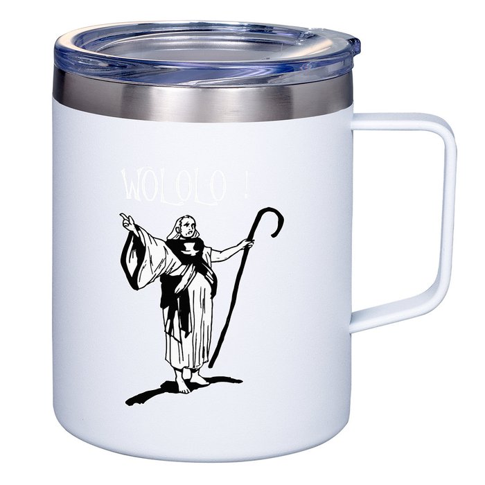Geek For Empire Game Fans Monk Age Wololo 12oz Stainless Steel Coffee Mug