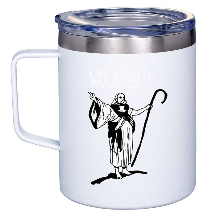 Geek For Empire Game Fans Monk Age Wololo 12oz Stainless Steel Coffee Mug