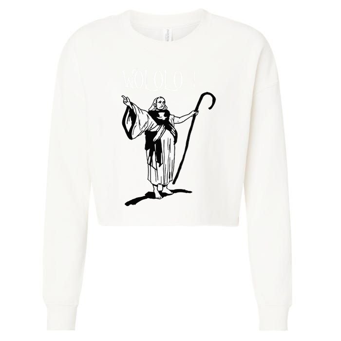 Geek For Empire Game Fans Monk Age Wololo Cropped Pullover Crew