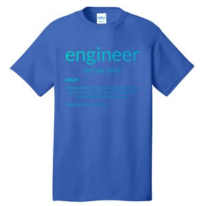 Gift For Engineer College Major Engineer Definition Gift Tall T-Shirt