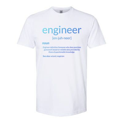 Gift For Engineer College Major Engineer Definition Gift Softstyle® CVC T-Shirt