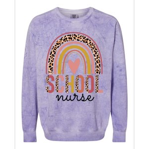 Gift For Eletary School Nurse Funny Gift Colorblast Crewneck Sweatshirt