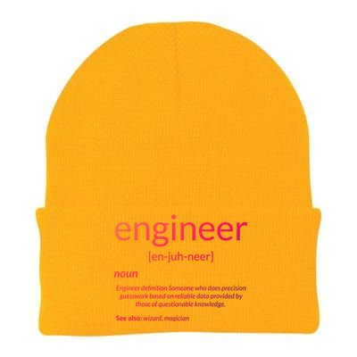 Gift For Engineer College Major Engineer Definition Gift Knit Cap Winter Beanie