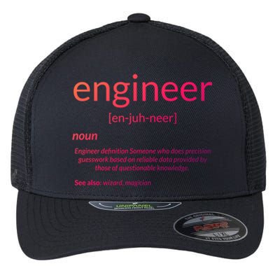 Gift For Engineer College Major Engineer Definition Gift Flexfit Unipanel Trucker Cap