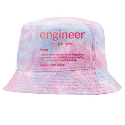 Gift For Engineer College Major Engineer Definition Gift Tie-Dyed Bucket Hat