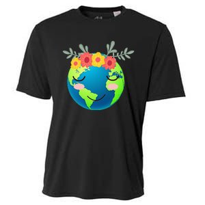 Gift for Environment Earth Day planet Cooling Performance Crew T-Shirt