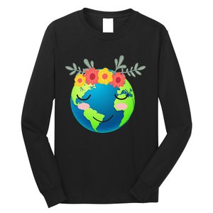 Gift for Environment Earth Day planet Long Sleeve Shirt