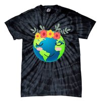 Gift for Environment Earth Day planet Tie-Dye T-Shirt