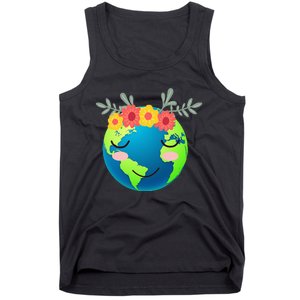 Gift for Environment Earth Day planet Tank Top