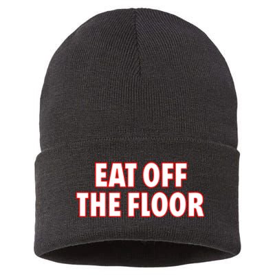 Georgia Football Eat Off The Floor Sustainable Knit Beanie