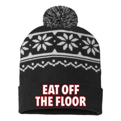 Georgia Football Eat Off The Floor USA-Made Snowflake Beanie