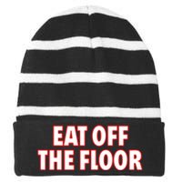 Georgia Football Eat Off The Floor Striped Beanie with Solid Band