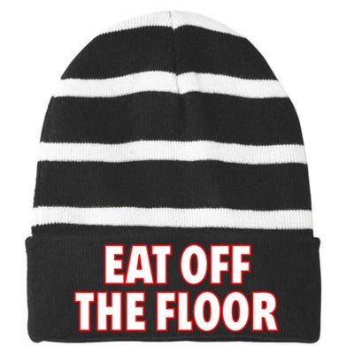 Georgia Football Eat Off The Floor Striped Beanie with Solid Band