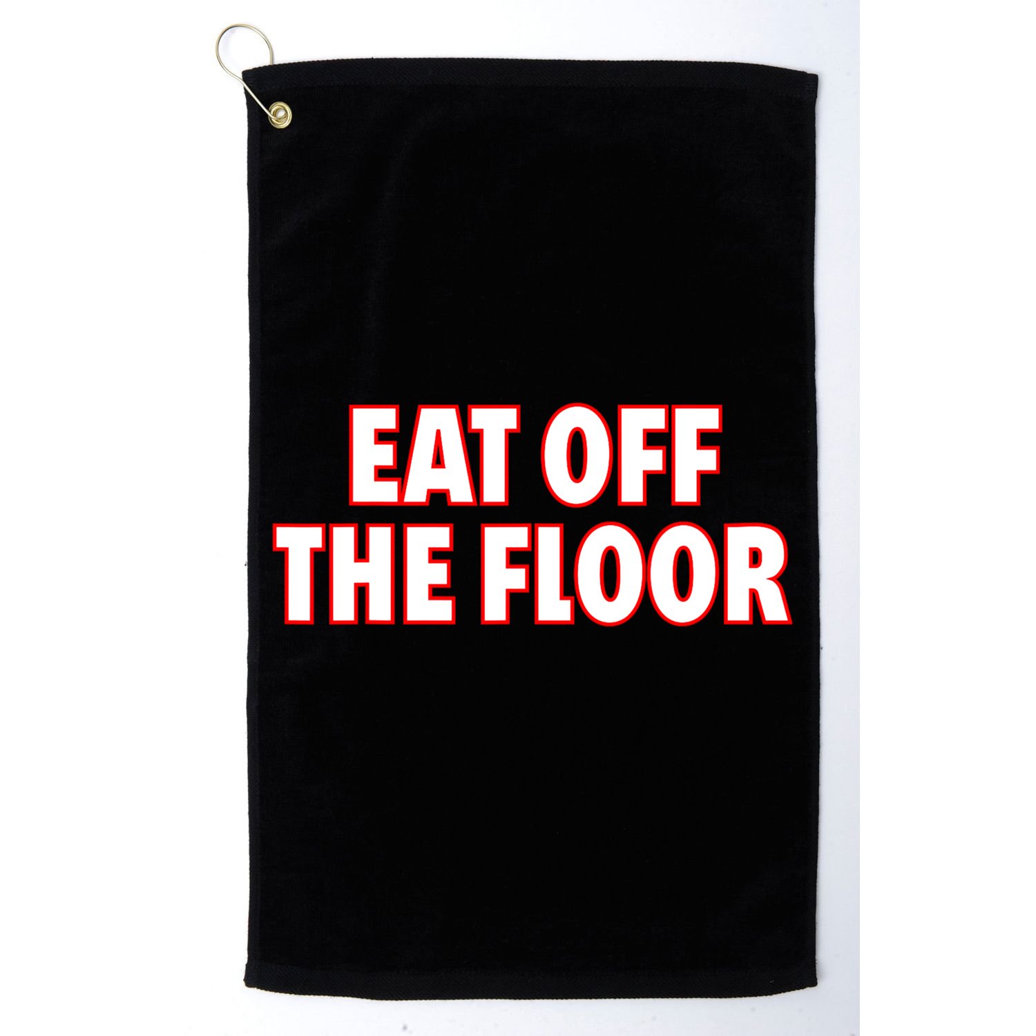 Georgia Football Eat Off The Floor Golf Towel