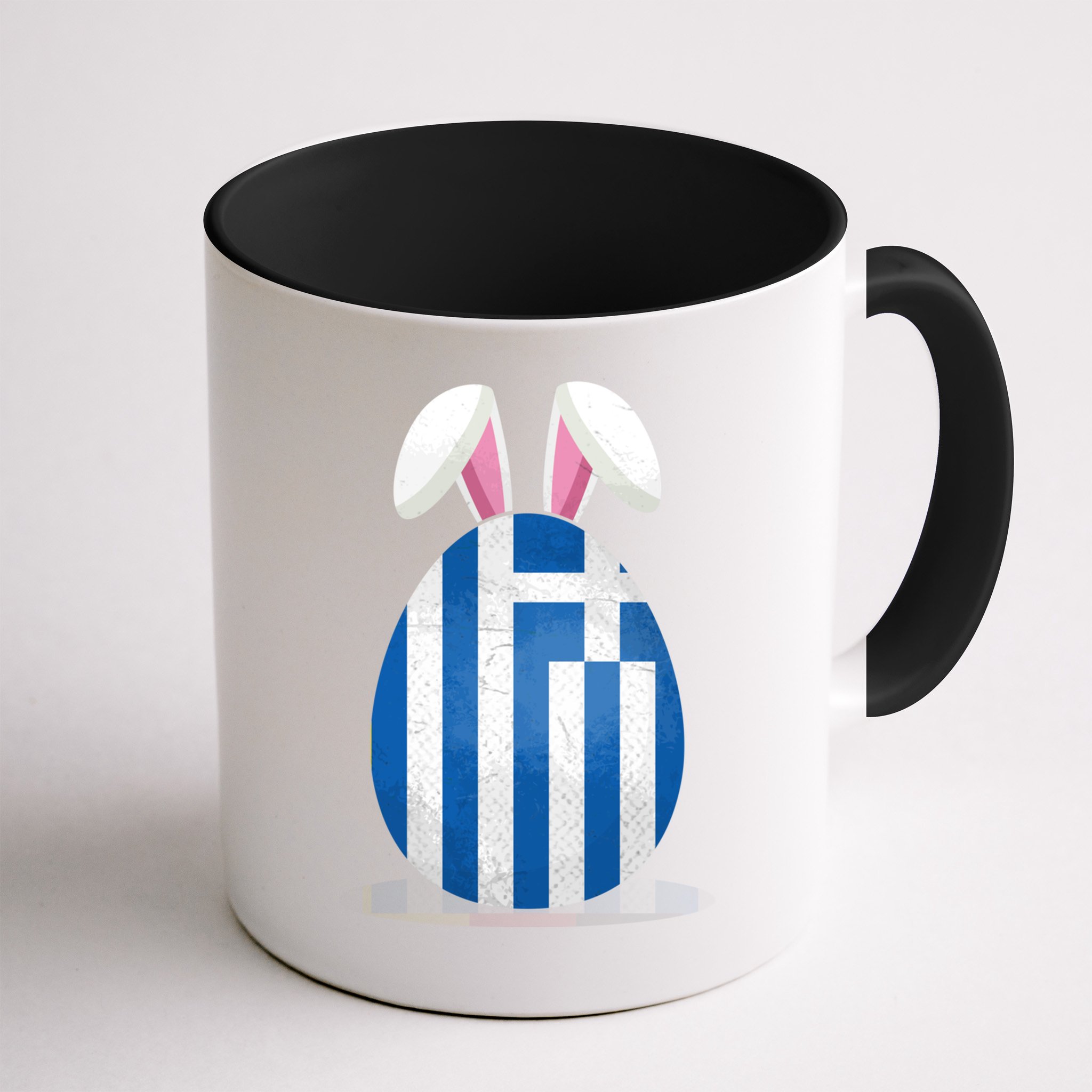 Greece Flag Egg Bunny Ears Greek Easter Sunday Gift Mug