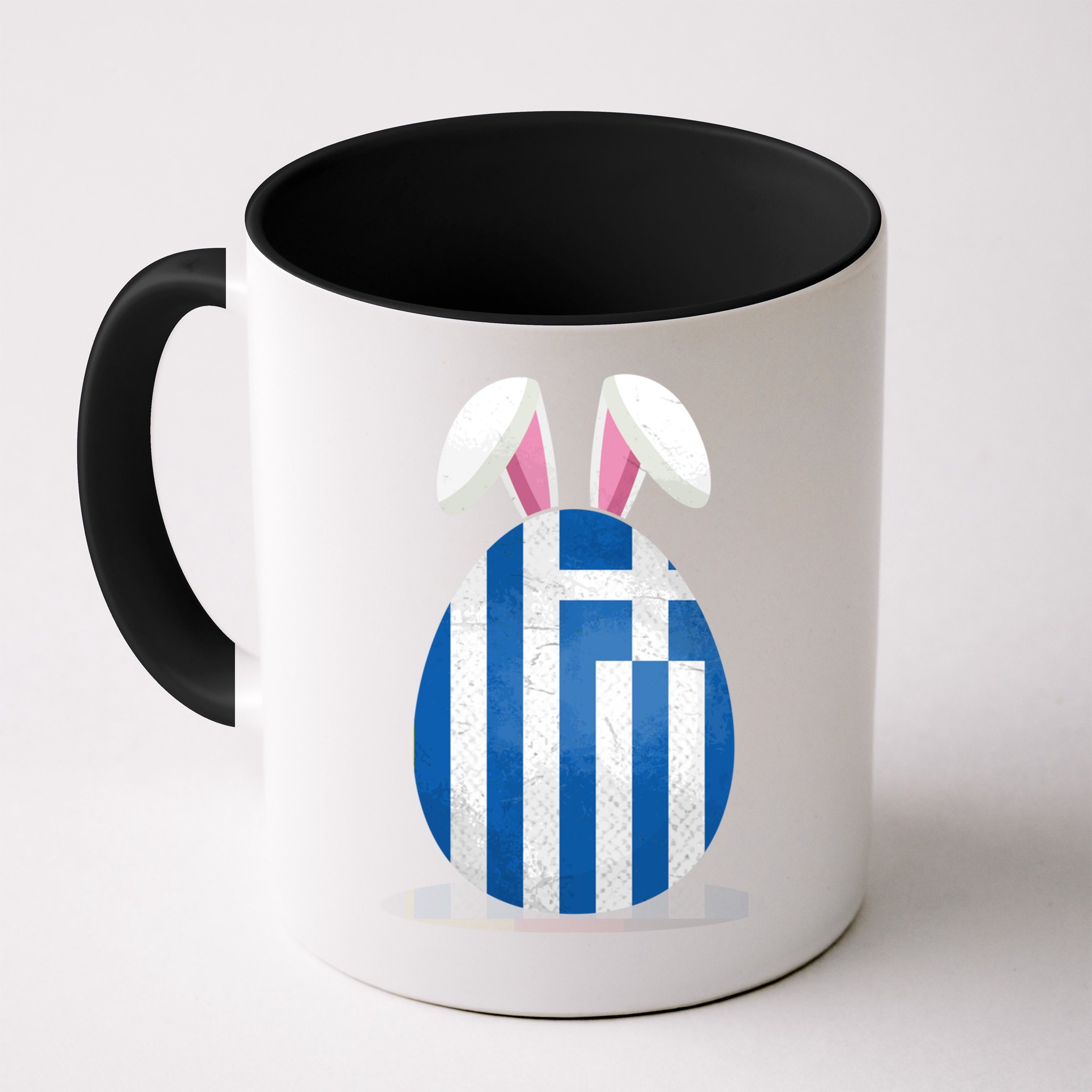 Greece Flag Egg Bunny Ears Greek Easter Sunday Gift Mug