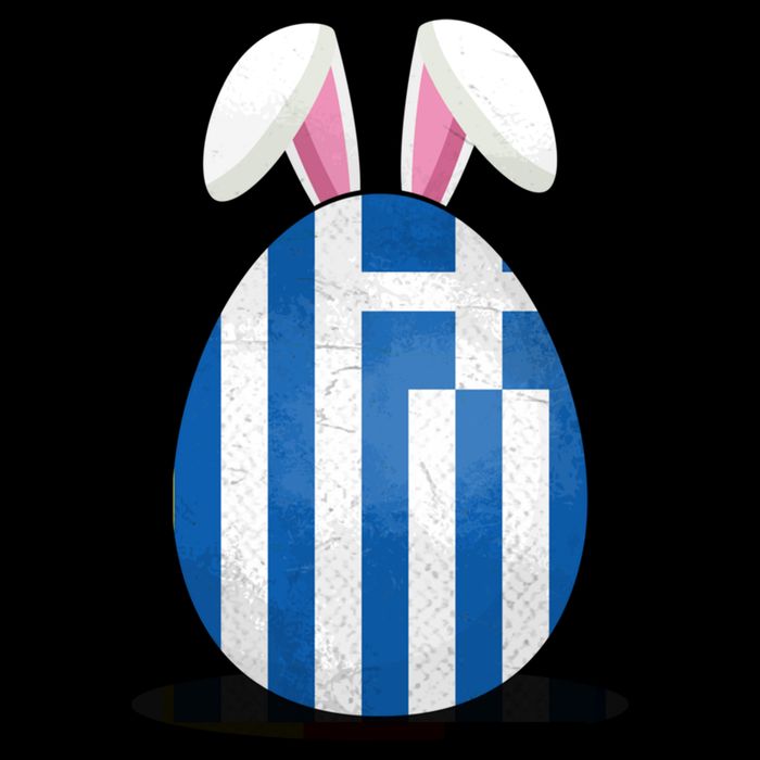 Greece Flag Egg Bunny Ears Greek Easter Sunday Gift Mug