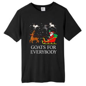 Goats For Everybody Christmas Goat Funny Xmas Tall Fusion ChromaSoft Performance T-Shirt