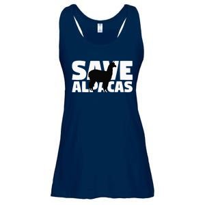 Gift for Extinction Endangered Animal Activist Save Alpacas Ladies Essential Flowy Tank