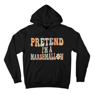 Groovy Funny Easy Lazy Halloween Pretend I'm A Marshmallow Hoodie