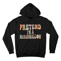 Groovy Funny Easy Lazy Halloween Pretend I'm A Marshmallow Hoodie