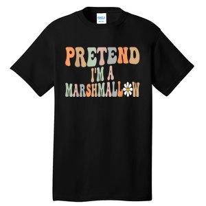 Groovy Funny Easy Lazy Halloween Pretend I'm A Marshmallow Tall T-Shirt