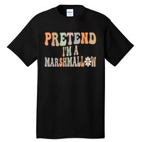 Groovy Funny Easy Lazy Halloween Pretend I'm A Marshmallow Tall T-Shirt