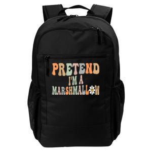 Groovy Funny Easy Lazy Halloween Pretend I'm A Marshmallow Daily Commute Backpack