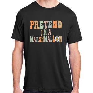 Groovy Funny Easy Lazy Halloween Pretend I'm A Marshmallow Adult ChromaSoft Performance T-Shirt