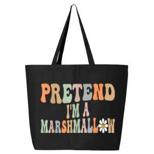 Groovy Funny Easy Lazy Halloween Pretend I'm A Marshmallow 25L Jumbo Tote