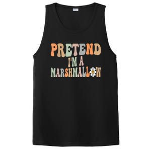 Groovy Funny Easy Lazy Halloween Pretend I'm A Marshmallow PosiCharge Competitor Tank