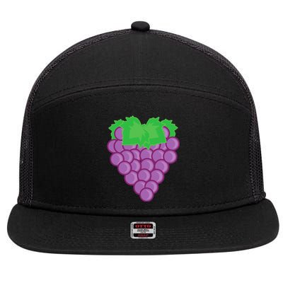 Grape Fruit Easy Lazy DIY Halloween Costume 7 Panel Mesh Trucker Snapback Hat