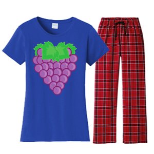 Grape Fruit Easy Lazy DIY Halloween Costume Women's Flannel Pajama Set