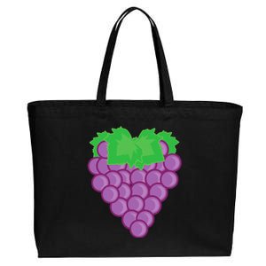 Grape Fruit Easy Lazy DIY Halloween Costume Cotton Canvas Jumbo Tote