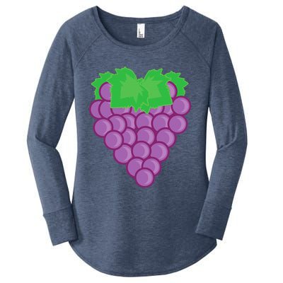 Grape Fruit Easy Lazy DIY Halloween Costume Women's Perfect Tri Tunic Long Sleeve Shirt