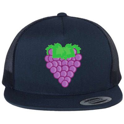 Grape Fruit Easy Lazy DIY Halloween Costume Flat Bill Trucker Hat