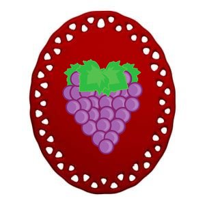 Grape Fruit Easy Lazy DIY Halloween Costume Ceramic Oval Ornament