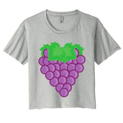 Grape Fruit Easy Lazy DIY Halloween Costume Women's Crop Top Tee